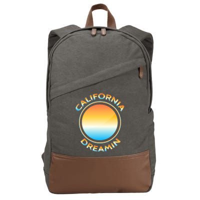 California Dreamin Cotton Canvas Backpack