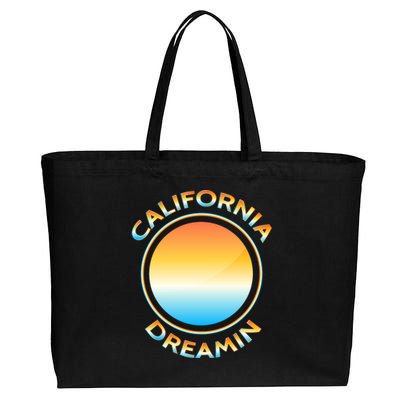 California Dreamin Cotton Canvas Jumbo Tote