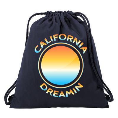 California Dreamin Drawstring Bag