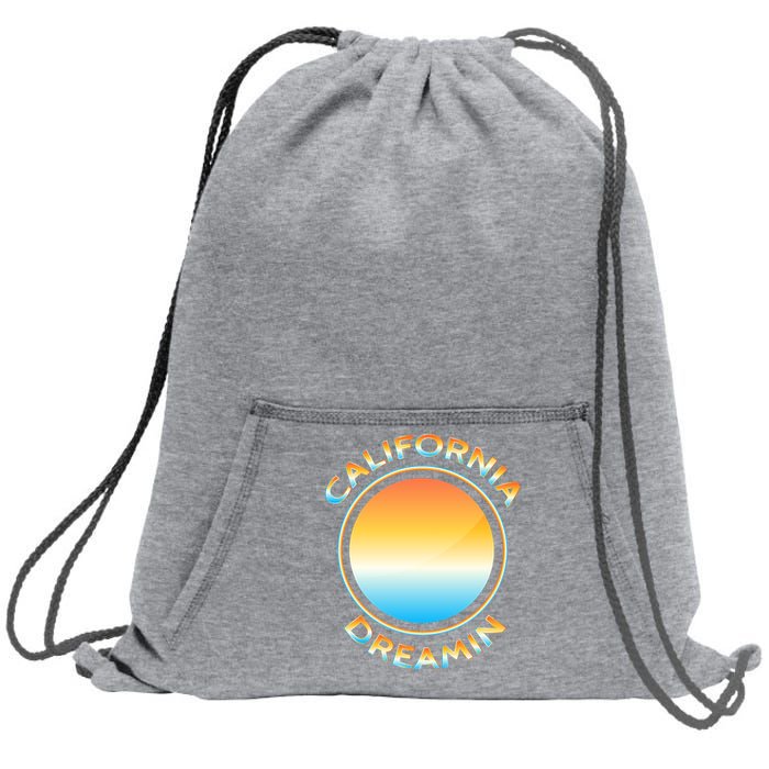 California Dreamin Sweatshirt Cinch Pack Bag