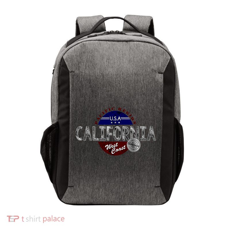 California Land of the Free Logo Vector Backpack