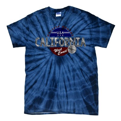 California Land of the Free Logo Tie-Dye T-Shirt