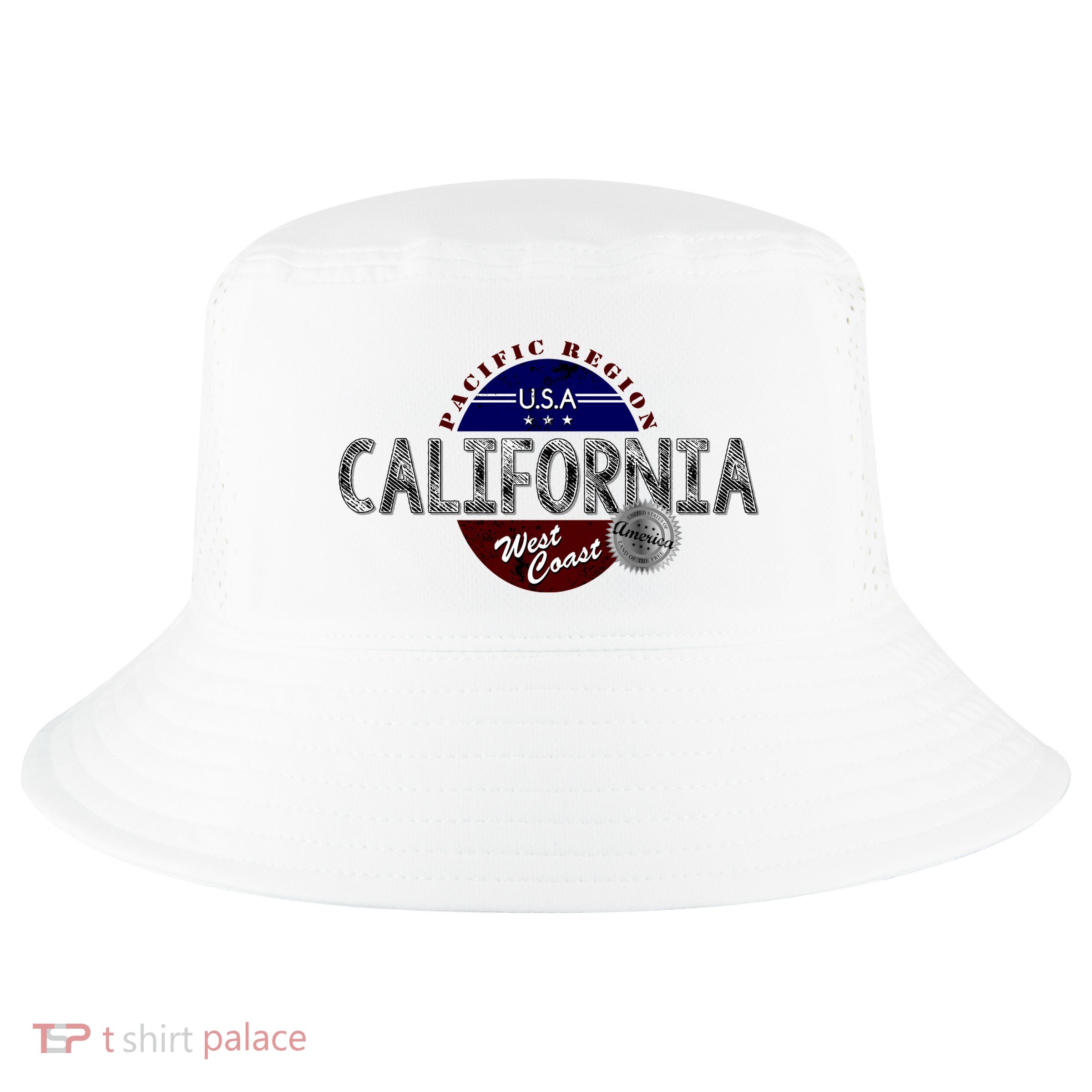 California Land of the Free Logo Cool Comfort Performance Bucket Hat