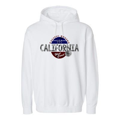 California Land of the Free Logo Garment-Dyed Fleece Hoodie