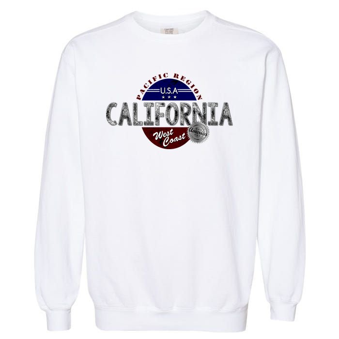 California Land of the Free Logo Garment-Dyed Sweatshirt