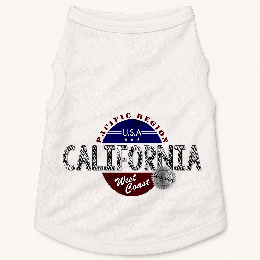 California Land of the Free Logo Doggie Tank