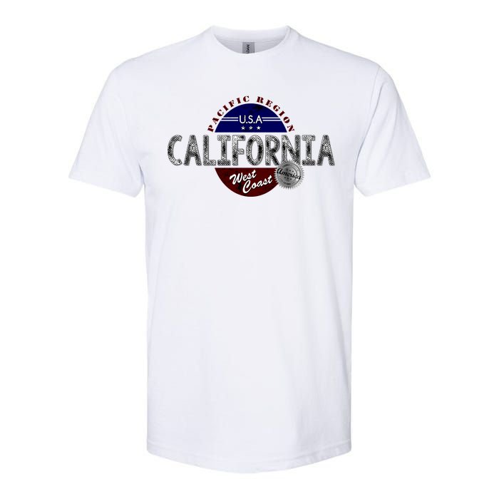 California Land of the Free Logo Softstyle CVC T-Shirt