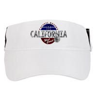 California Land of the Free Logo Adult Drive Performance Visor