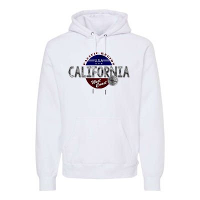 California Land of the Free Logo Premium Hoodie