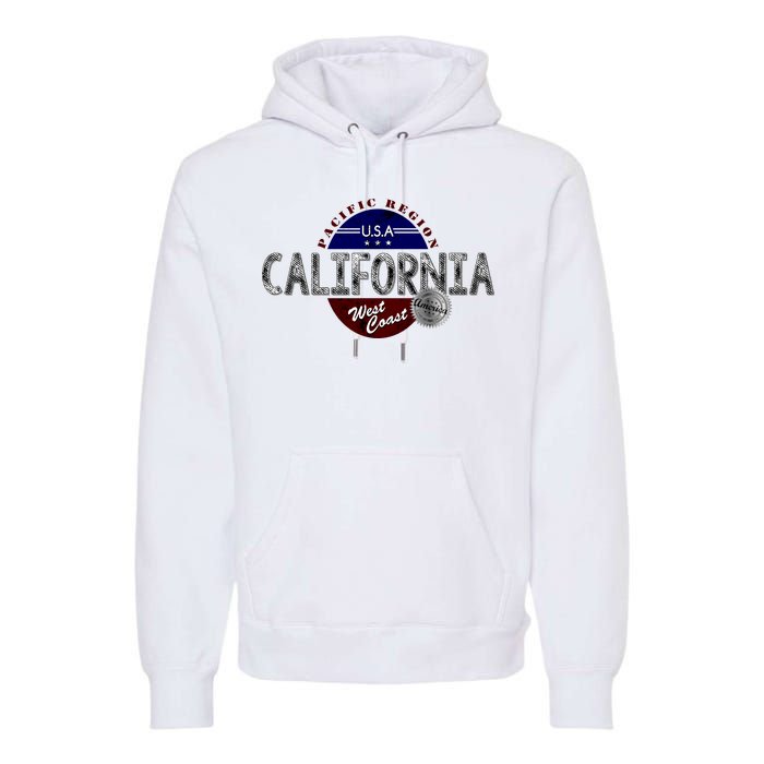 California Land of the Free Logo Premium Hoodie