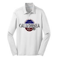 California Land of the Free Logo Silk Touch Performance Long Sleeve Polo