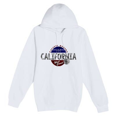 California Land of the Free Logo Premium Pullover Hoodie