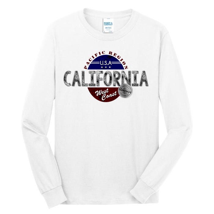 California Land of the Free Logo Tall Long Sleeve T-Shirt