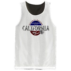 California Land of the Free Logo Mesh Reversible Basketball Jersey Tank