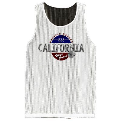 California Land of the Free Logo Mesh Reversible Basketball Jersey Tank