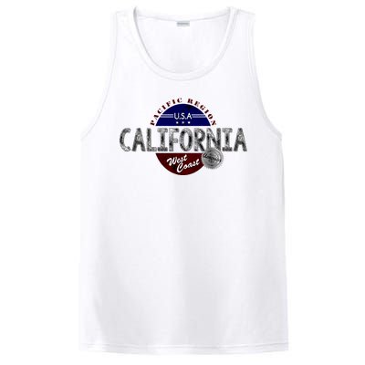 California Land of the Free Logo PosiCharge Competitor Tank