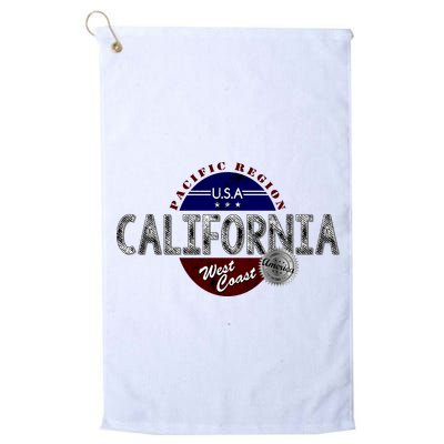 California Land of the Free Logo Golf Towel