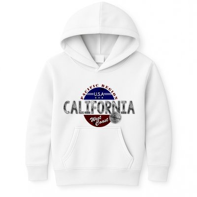 California Land of the Free Logo Kids Hoodie