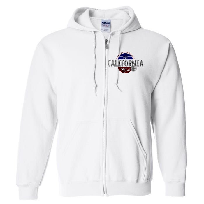 California Land of the Free Logo Full Zip Hoodie