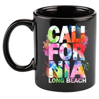 California Long Beach 11oz C Handle Ceramic Mug
