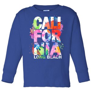 California Long Beach Toddler Long Sleeve Shirt