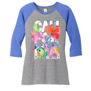 California Long Beach Women's Tri-Blend 3/4-Sleeve Raglan Shirt