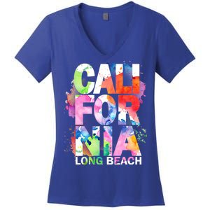 California Long Beach Women's V-Neck T-Shirt