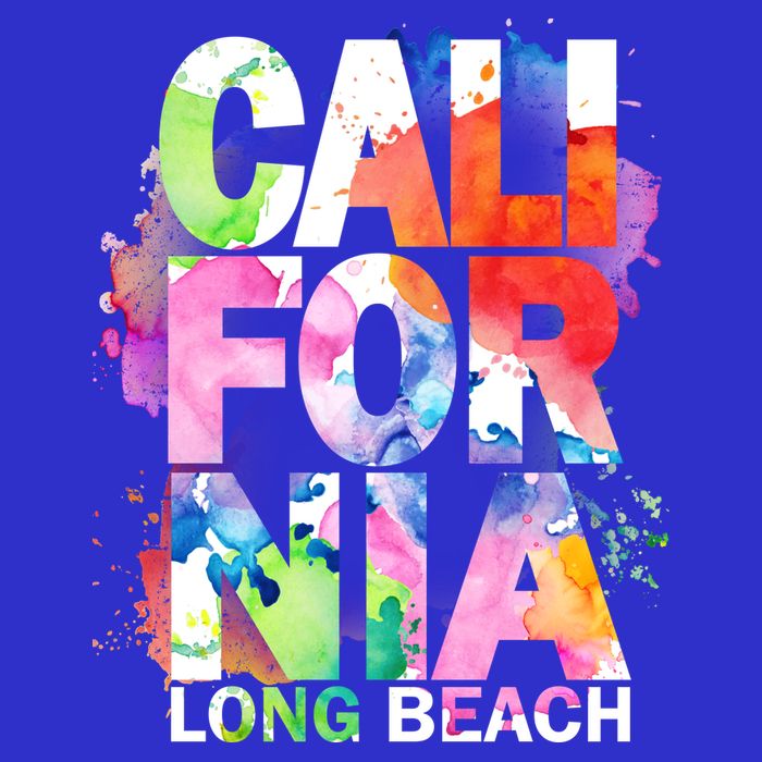 California Long Beach Women's V-Neck T-Shirt