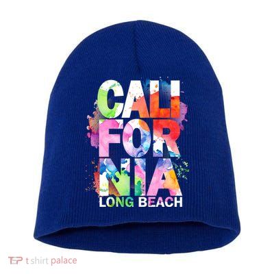 California Long Beach Short Acrylic Beanie