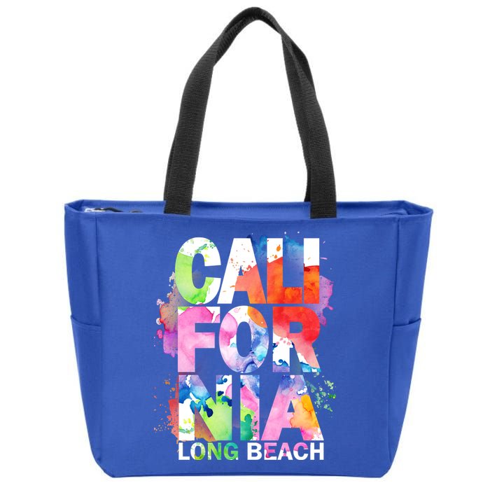 California Long Beach Zip Tote Bag