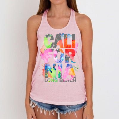 California Long Beach Women's Knotted Racerback Tank