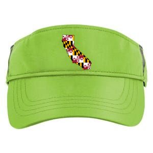 California Maryland Flag Adult Drive Performance Visor