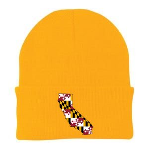 California Maryland Flag Knit Cap Winter Beanie