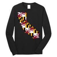 California Maryland Flag Long Sleeve Shirt