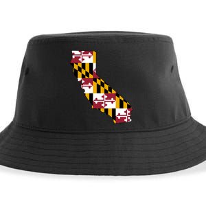 California Maryland Flag Sustainable Bucket Hat