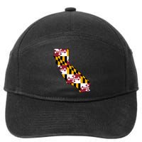 California Maryland Flag 7-Panel Snapback Hat