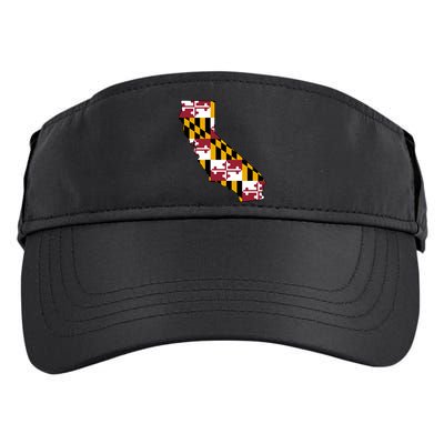 California Maryland Flag Adult Drive Performance Visor