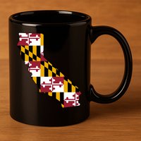 California Maryland Flag 11oz C Handle Ceramic Mug