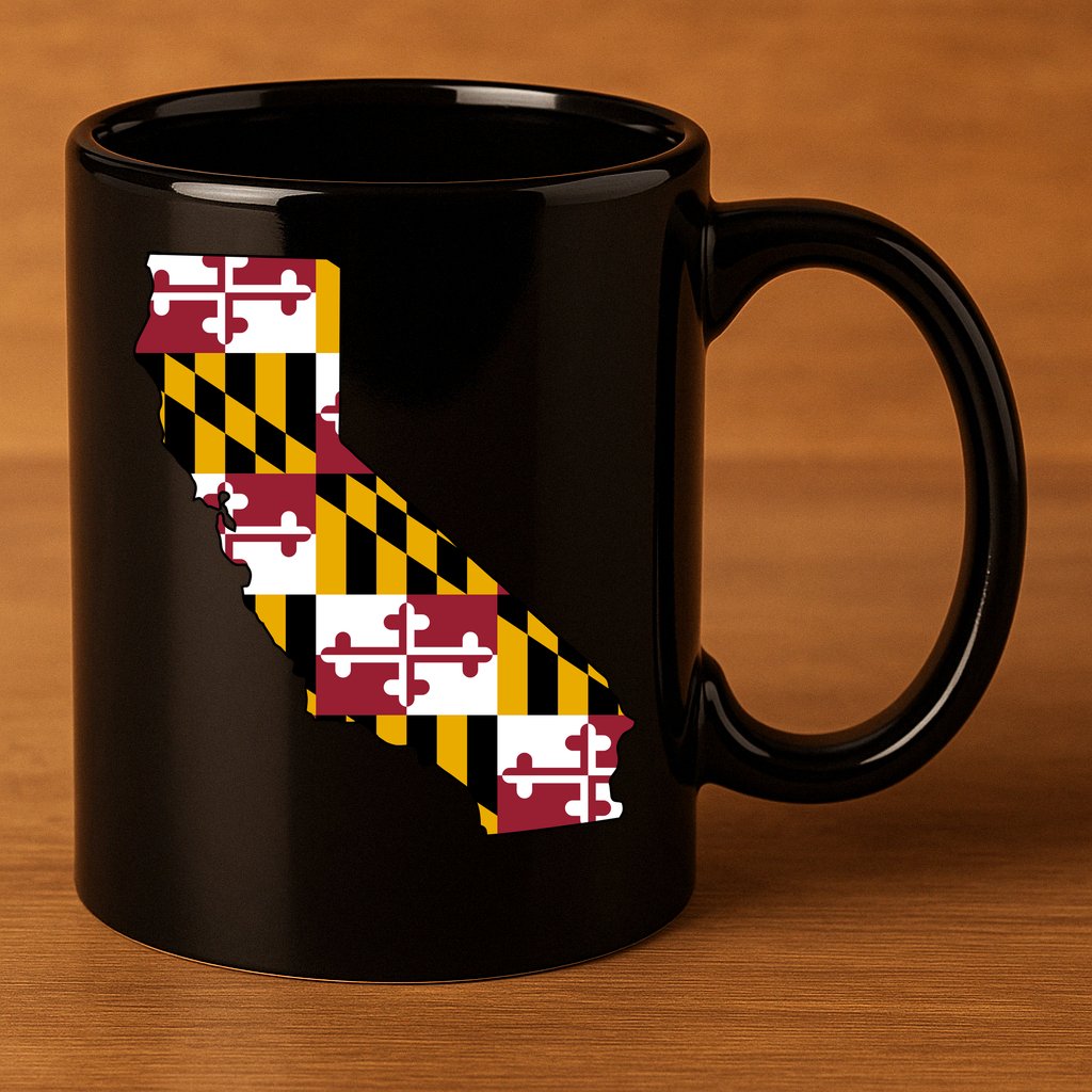 California Maryland Flag 11oz C Handle Ceramic Mug