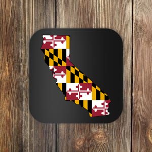 California Maryland Flag Coaster