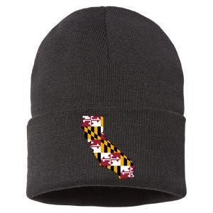 California Maryland Flag Sustainable Knit Beanie