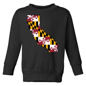 California Maryland Flag Toddler Sweatshirt