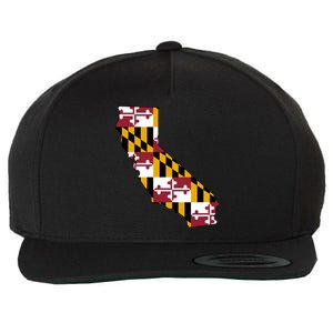 California Maryland Flag Wool Snapback Cap