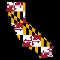 California Maryland Flag Zip Tote Bag