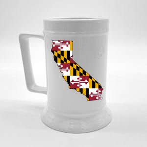 California Maryland Flag Beer Stein