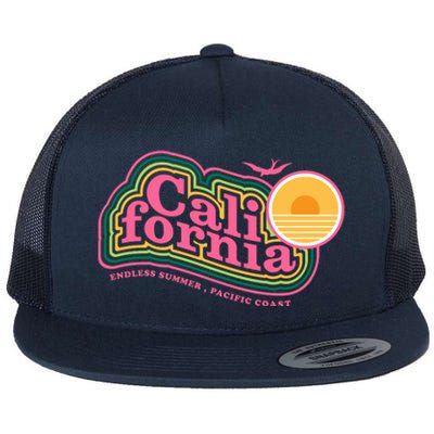 California Pacific Coast Endless Summer Flat Bill Trucker Hat