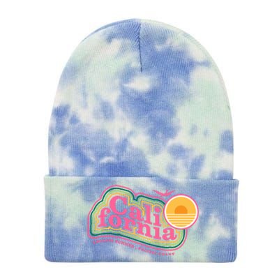 California Pacific Coast Endless Summer Tie Dye 12in Knit Beanie