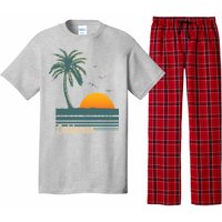 California Palm Tree Sunset Beach Pajama Set