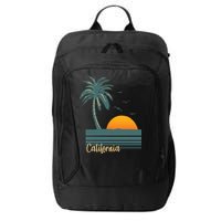 California Palm Tree Sunset Beach City Backpack