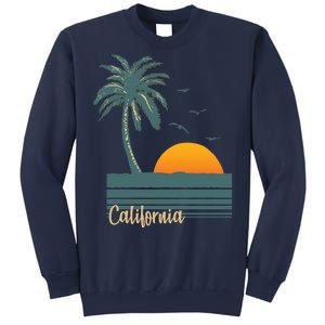 California Palm Tree Sunset Beach Sweatshirt